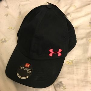 under armor women cap pink/black